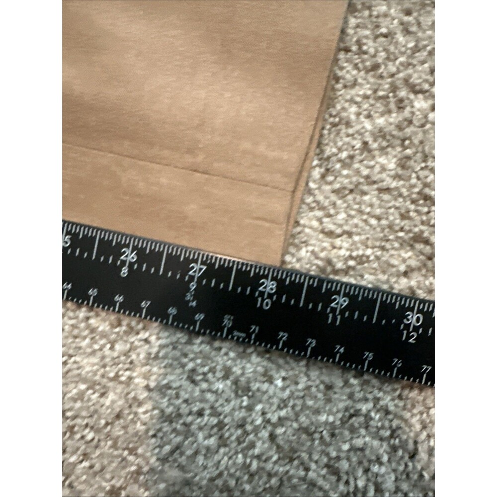 Talbots Dress Pants Womens 10P Tan Wool Blend Straight Leg Lined Stretch Twill - Picture 6 of 7